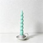 Twisted Spiral Taper Candles - Long Stem Decorative Dinner Candles