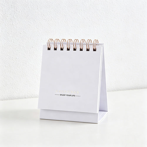CouldNook 2026 Desk Calendar - 2026 Minimalist Gold Foil English Standing Calendar