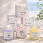 CouldNook Scented Candles - Glass Milk Bottle Botanical Wax Candle