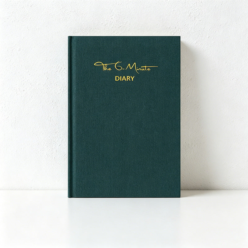 CouldNook The 6-Minute Gratitude Journal - Aesthetic Linen Cloth Diary (A5)