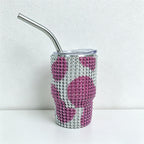 CouldNook 3oz Rhinestone Shot Glasses-Stainless Steel Vacuum Insulated Tumbler with Straw
