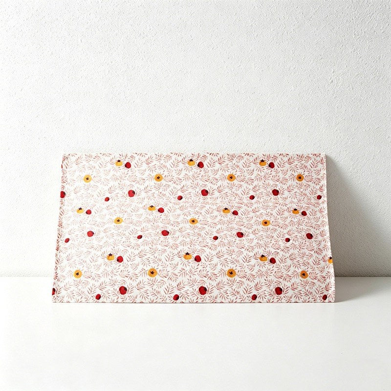CouldNook Persimmon Print Napkin - Japanese Style Tea Towel & Placemat