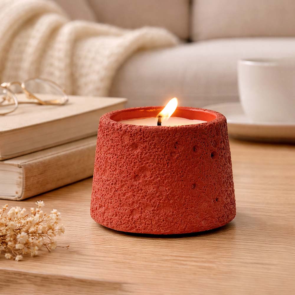 CouldNook Scented Candles - Textured Cement Shell Soy Wax Candle