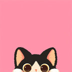 CouldNook Peeking Cat Sticky Notes - Cute Kawaii Desk Memo Pad