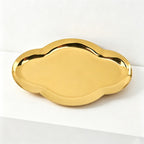 Cloud Shape Stainless Steel Plates - Irregular Cosmetic Tray Jewelry Dish