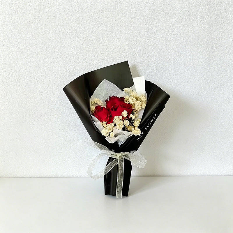 Mini Dried Flower Car Air Vent Clip, Preserved Fresh Flower Aromatherapy Diffuser with 2ml Perfume