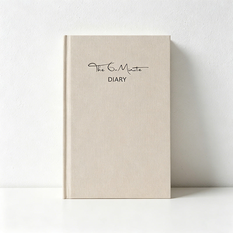 CouldNook The 6-Minute Gratitude Journal - Aesthetic Linen Cloth Diary (A5)