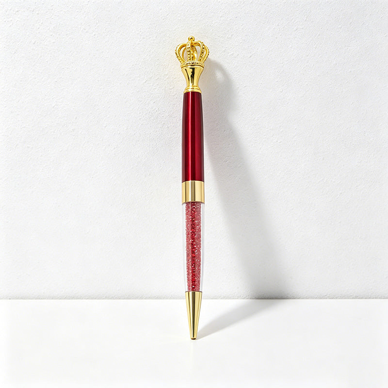 CouldNook Pen-Crown Top Retractable Metal Ballpoint Pen Cute Gift Pen for Students Office Wedding Favors