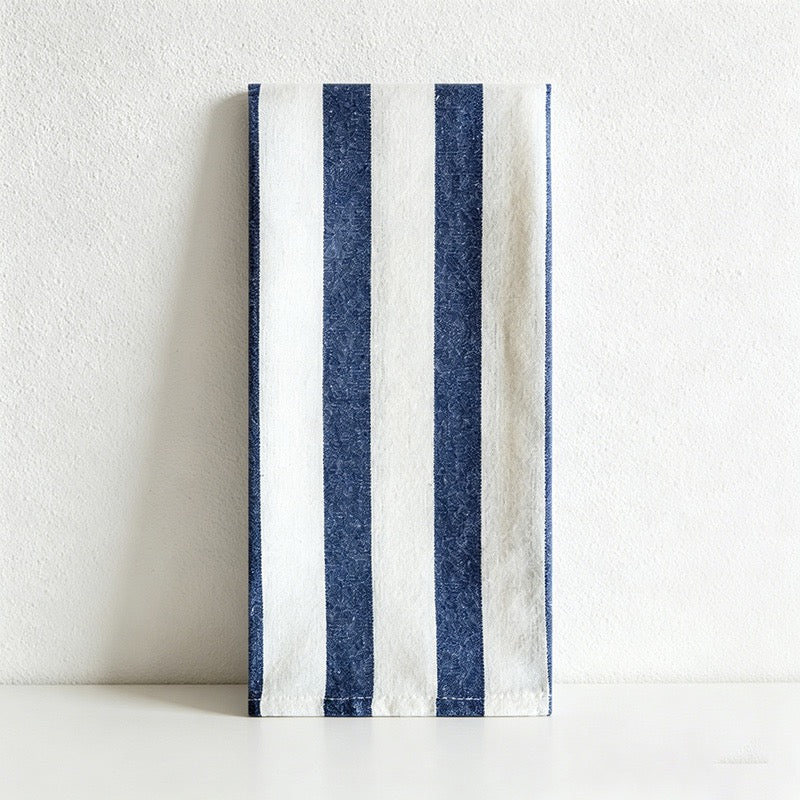 CouldNook Kitchen Towels-100% Cotton Yarn-Dyed Tea Towels with Blue Patterns