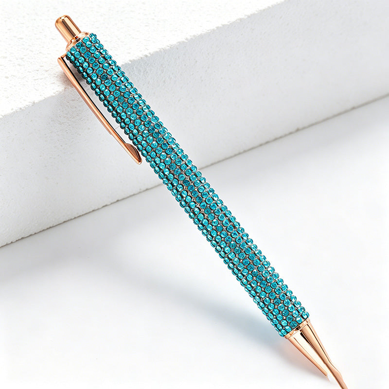 CouldNook Pen-Bling Bling Rhinestone Paved Retractable Metal Ballpoint Pen Luxury Gift Pen for Office School Wedding
