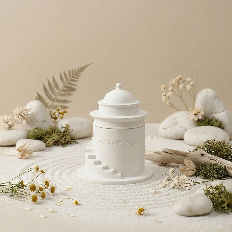 CouldNook Scented Candles - Carved Castle Plaster Scented Candle 100g