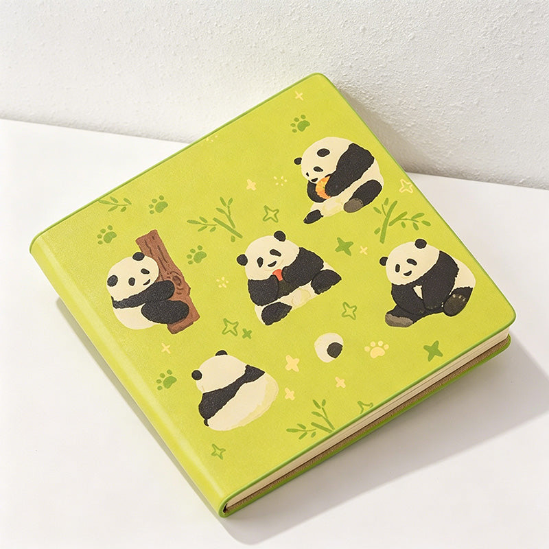 CouldNook Kawaii Square Pocket Notebook - Faux Leather Blank Journal