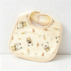 CouldNook Premium Muslin Cotton Baby Bib - Reversible 6-Layer U-Shape Drool Apron(set of 10)