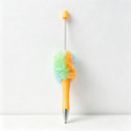 CouldNook Pen-Cute Pom Pom Beaded Ballpoint Pen DIY Creative Plush Ballpoint Pen for Gift & Office
