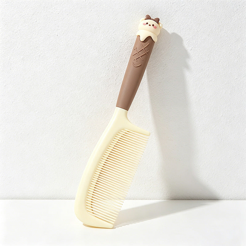 CouldNook Adorable Ice Cream Cone Flat Comb - Kawaii Animal Styling Comb