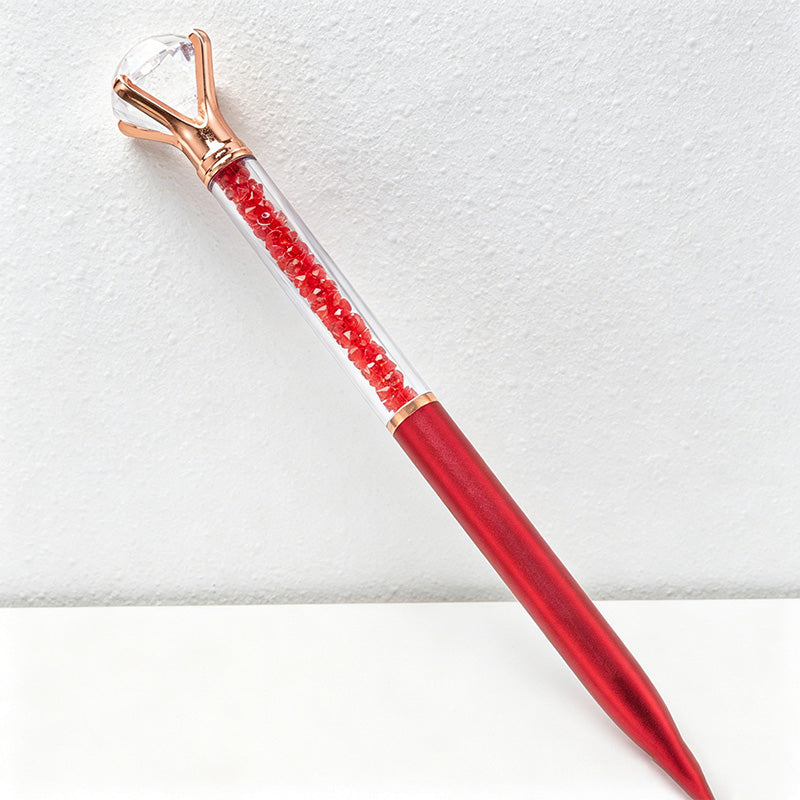 CouldNook Pen-Large Diamond Top Crystal Glitter Retractable Ballpoint Pen Custom Logo Gift Pen for Office Advertising