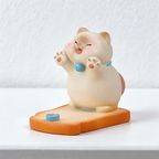 CouldNook Cute Chubby Cat Phone Stand - Adorable Desk Decor Holder