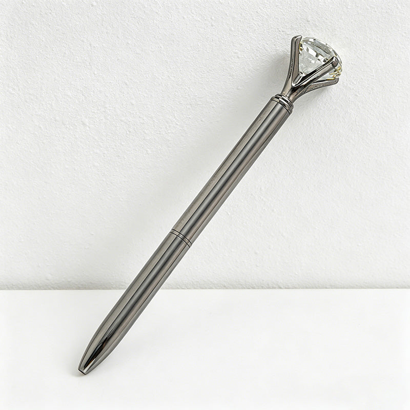 CouldNook Pen-Large Diamond Top Twist Retractable Metal Ballpoint Pen Custom Logo Gift Pen for Office Advertising School