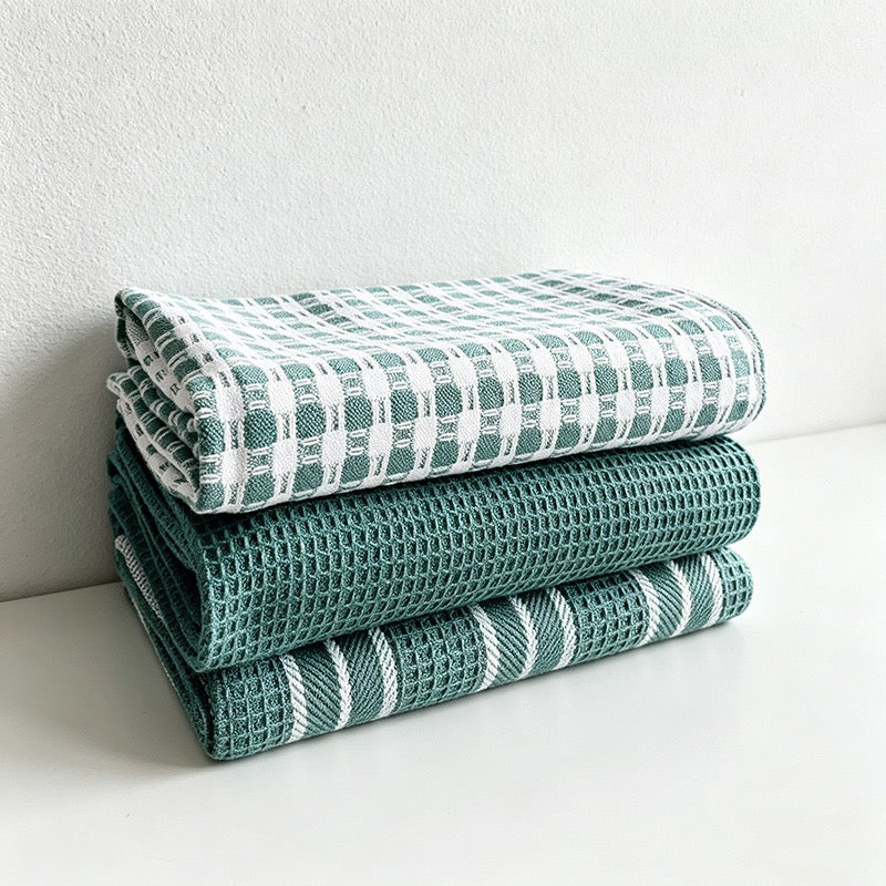 CouldNook Waffle Weave Cotton Kitchen  – Absorbent Dish Cloths & Napkins