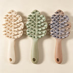 Leaf-Shaped TPR Shampoo Brush, Long Handle Scalp Massage Detangling Brush for Wet Hair