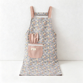 Floral with Bunny Pocket Backband Apron - Polyester Kitchen Apron