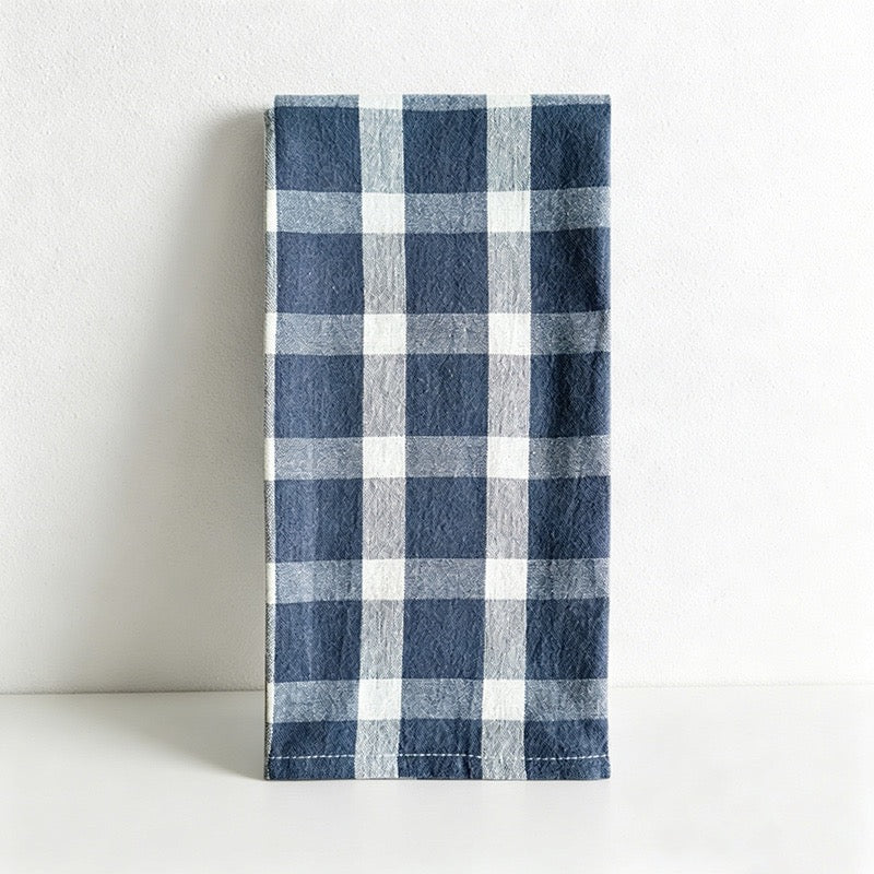 CouldNook Plaid & Striped Cotton Kitchen Towels – 100% Cotton Dish Cloths & Table Linens