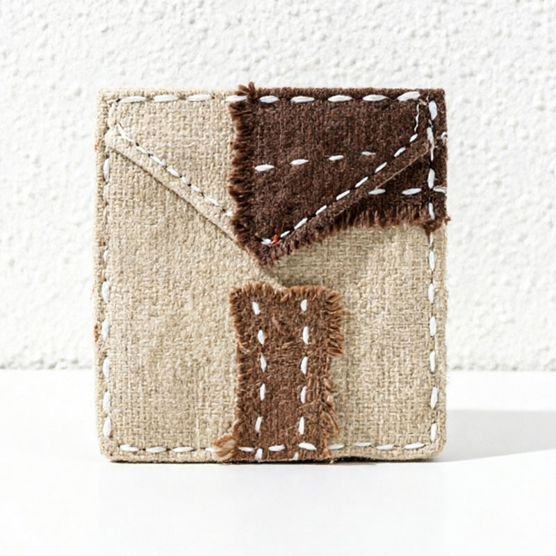 CouldNook Handmade Ramie Patchwork Coaster - Vintage Zen Tea & Coffee Mat