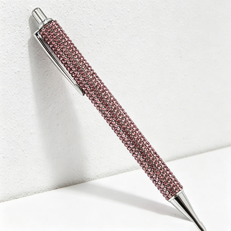 CouldNook Pen-Bling Bling Rhinestone Paved Retractable Metal Ballpoint Pen Luxury Gift Pen for Office School Wedding