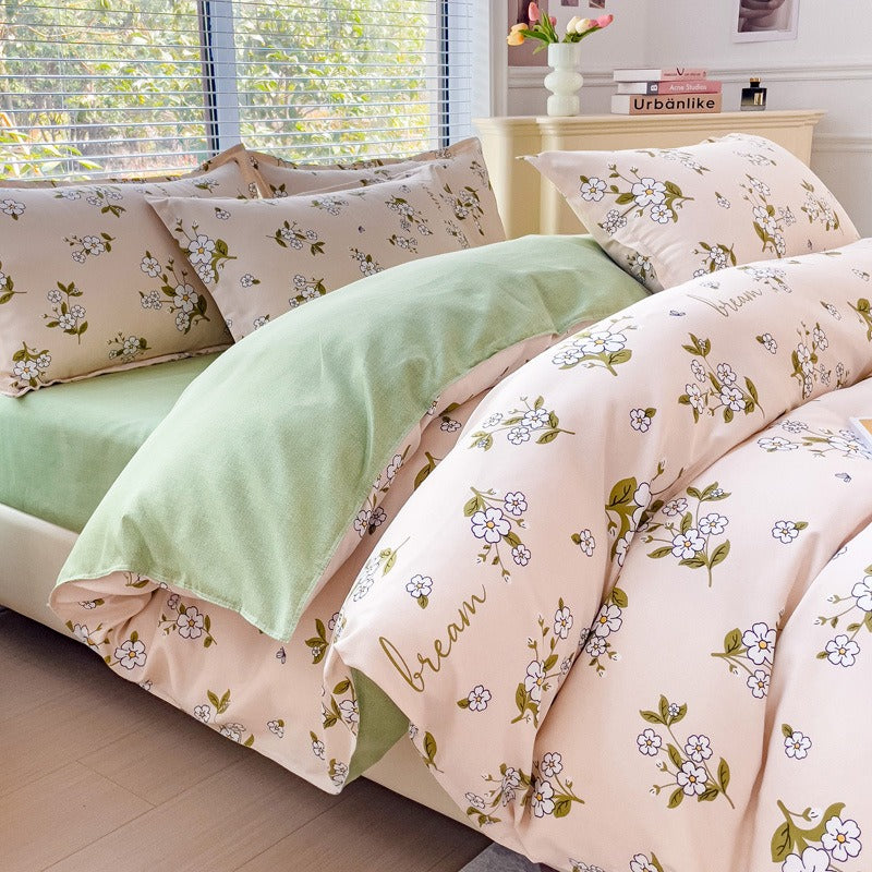 CouldNook Duvet Cover-Floral Print Ultra Soft Skin-Friendly Bedding