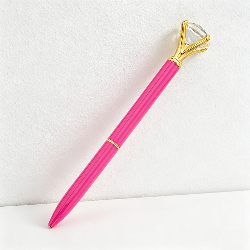 CouldNook Pen-Large Diamond Top Twist Retractable Metal Ballpoint Pen Custom Logo Gift Pen for Office Advertising School