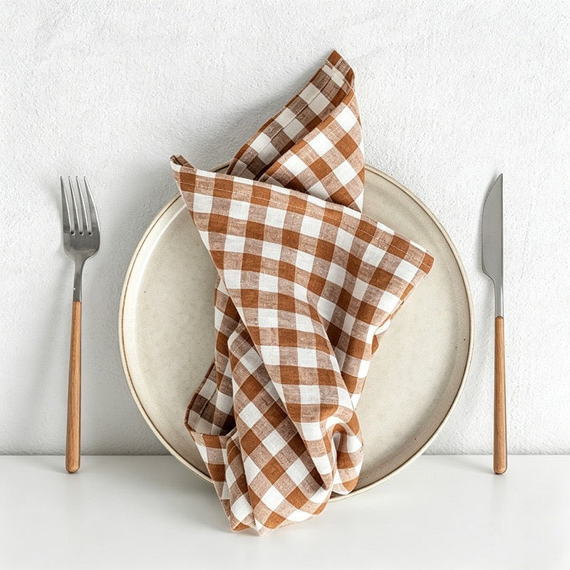 CouldNook Pure Linen Napkin - Premium Rustic Tea Towel (Small)