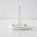 CouldNook Cute Cat Tail Phone Stand - Cartoon Desk Holder with DIY Stickers