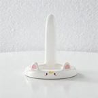 CouldNook Cute Cat Tail Phone Stand - Cartoon Desk Holder with DIY Stickers