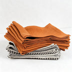CouldNook Pure Linen Napkin - Premium Rustic Tea Towel (Small)