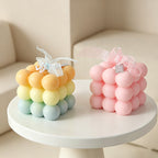 CouldNook Aesthetic Bubble Cube Scented Candle - Pastel Rubik's Aromatherapy Gift