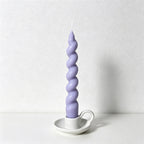 Twisted Spiral Taper Candles - Long Stem Decorative Dinner Candles