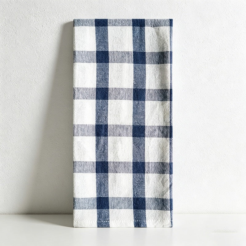 CouldNook Plaid & Striped Cotton Kitchen Towels – 100% Cotton Dish Cloths & Table Linens