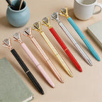 CouldNook Pen-Large Diamond Top Twist Retractable Metal Ballpoint Pen Custom Logo Gift Pen for Office Advertising School