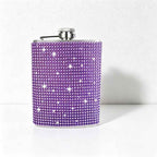 CouldNook 6/8oz Bling Rhinestone Hip Flask - Pocket Size with Funnel (Leopard & Gradient Series)