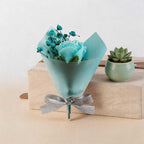 Mini Dried Baby's Breath Flower Bouquet and Soap Rose