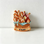 CouldNook 3D Miniature Food Fridge Magnets - Cute Kitchen Decor (Set of 6)