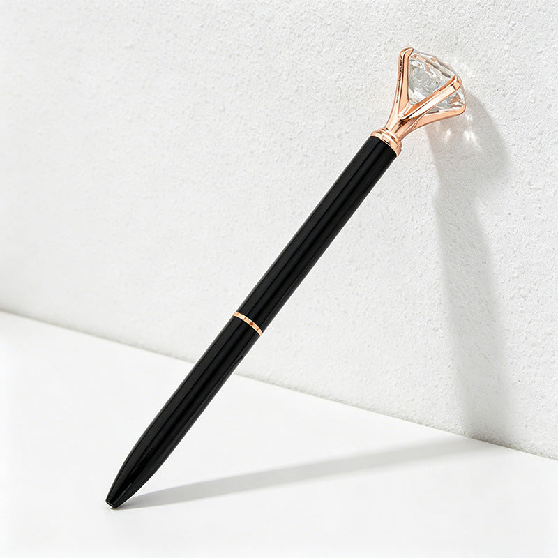 CouldNook Pen-Large Diamond Top Twist Retractable Metal Ballpoint Pen Custom Logo Gift Pen for Office Advertising School