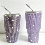CouldNook 20/30oz Rhinestone Tumbler-Stainless Steel Vacuum Insulated Ice Tumbler with Straw