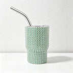 CouldNook 3oz Rhinestone Shot Glasses-Stainless Steel Vacuum Insulated Tumbler with Straw