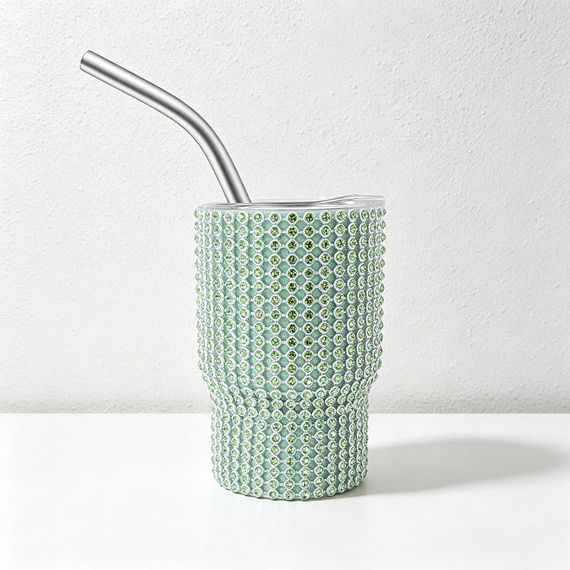 CouldNook 3oz Rhinestone Shot Glasses-Stainless Steel Vacuum Insulated Tumbler with Straw