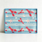 CouldNook Woven Dining Placemat - Mediterranean Coastal Print Mat