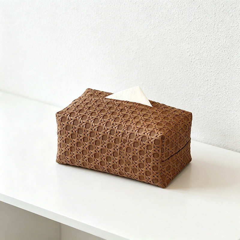 CouldNook Tissue Boxes-PU Leather Tissue Storage Box