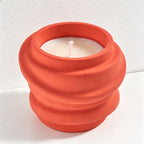 CouldNook Abstract Geometric Scented Candle - Modern Swirl Art Decor