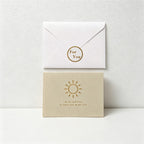 Vintage Gold Foil Flocked Paper Greeting Card Sets with Envelope & Seal, 6 Assorted Designs