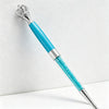 Peacock Blue and Silver / One Size